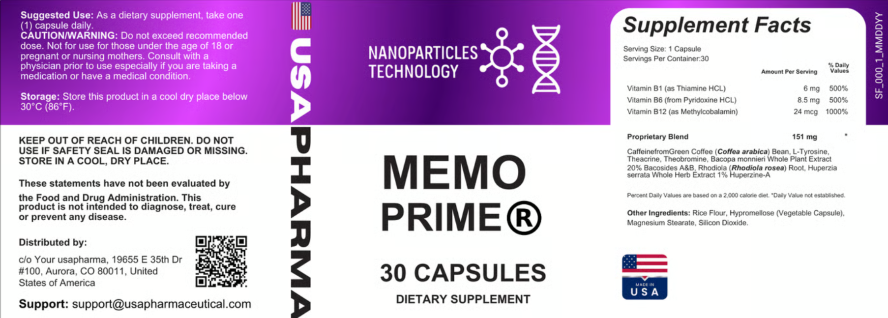 Memo Prime Supplements